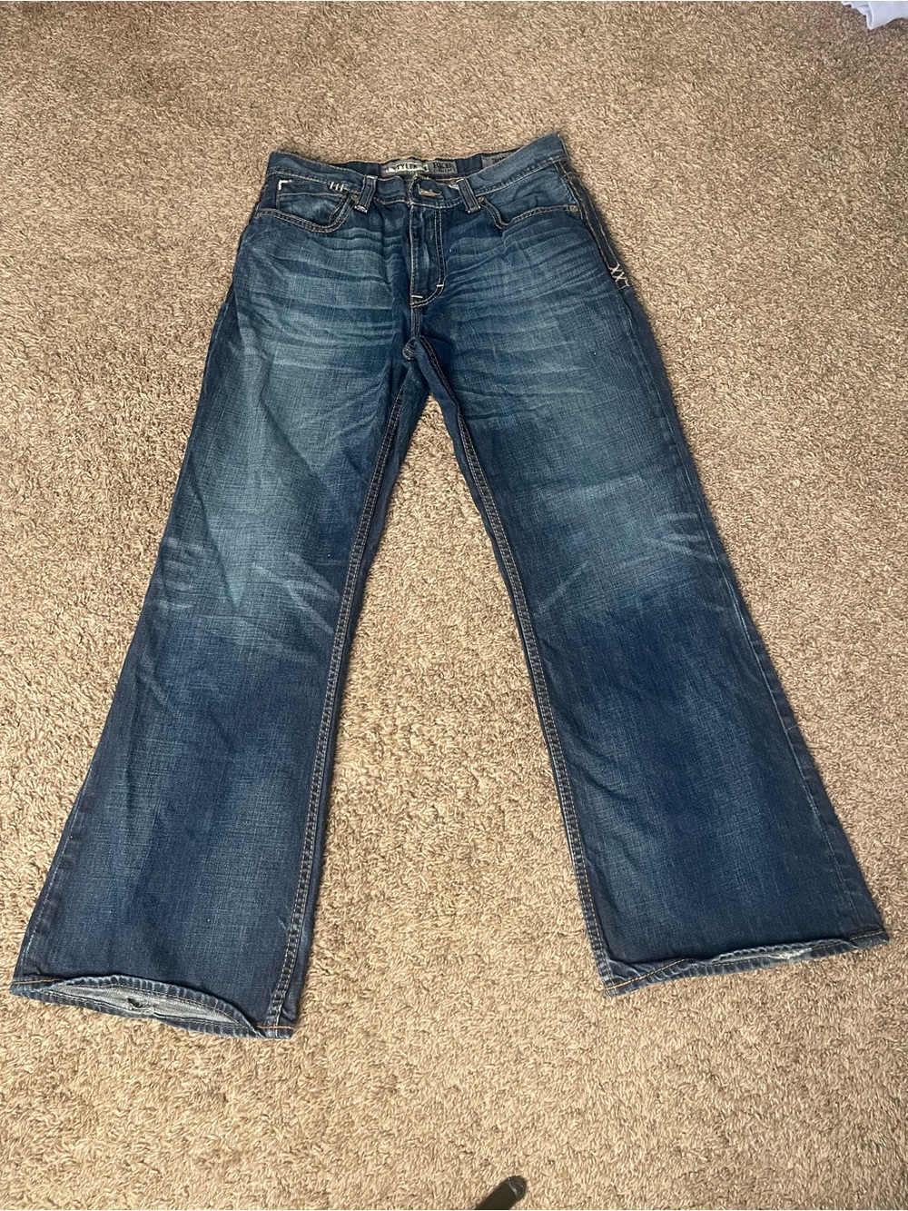 BKE Mens Tyler Bootcut Distressed Jeans Size 30S